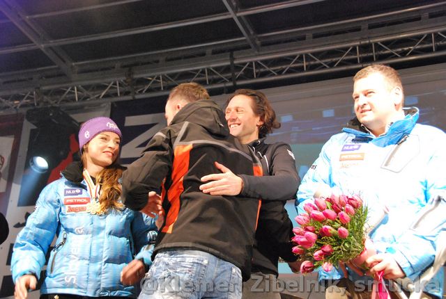 019 Tina Maze, Dejan Zavec, Andrea Massi Tomaz Lovse